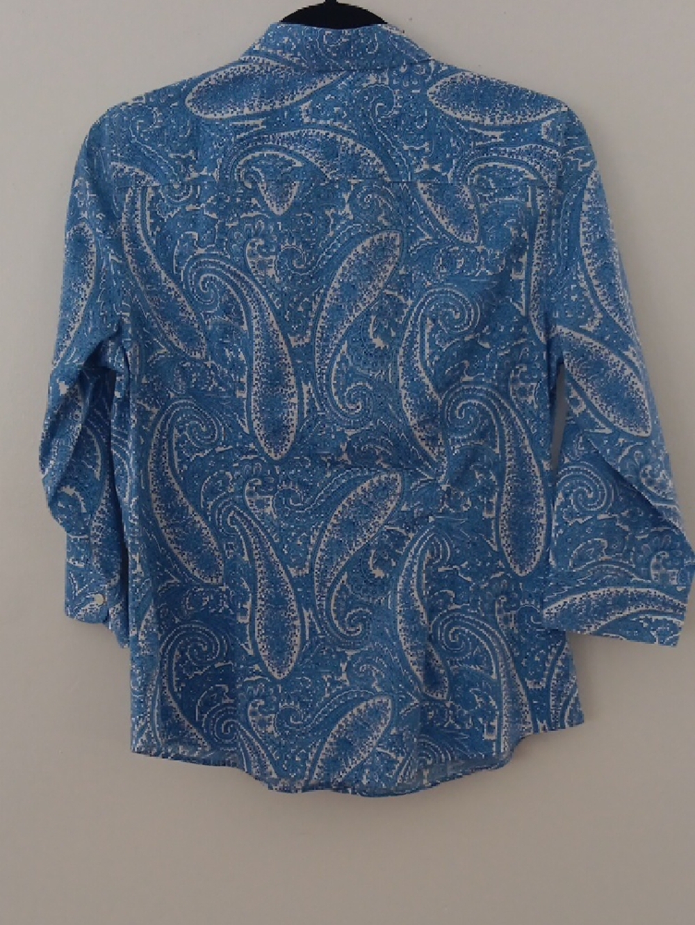 Talbots Wrinkle Resistant Paisley Button-Down Shirt #3531 - Picture 7 of 7